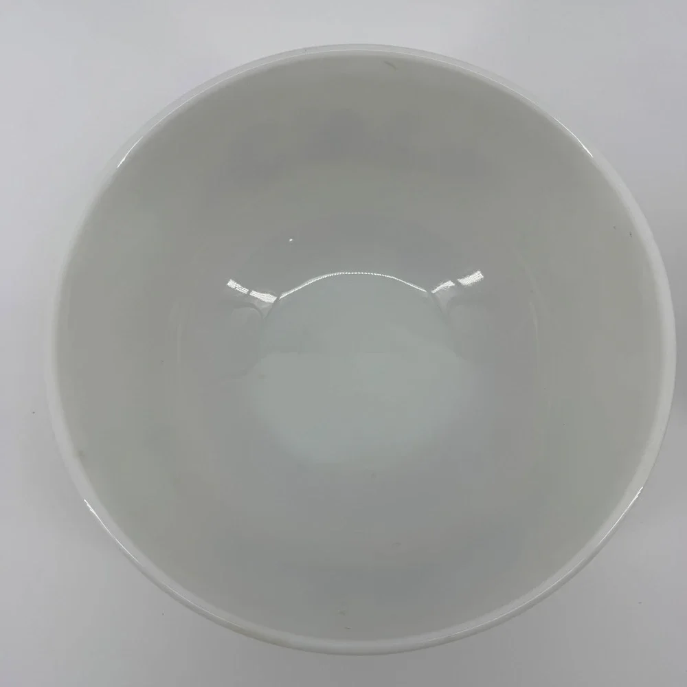Vintage Pyrex Homestead Milk Glass 3 Piece Mixing Bowl Set in Box Brown Floral